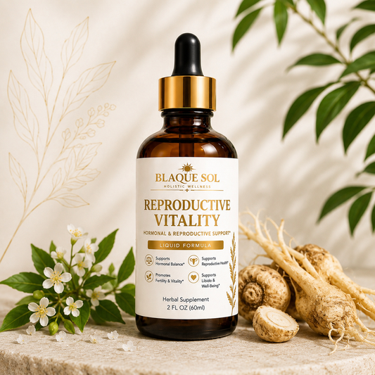Blaque Sol Reproductive Vitality product image with white decorative background